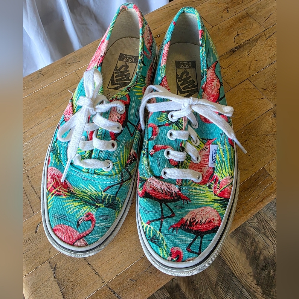 Vans Flamingo Print Sneakers